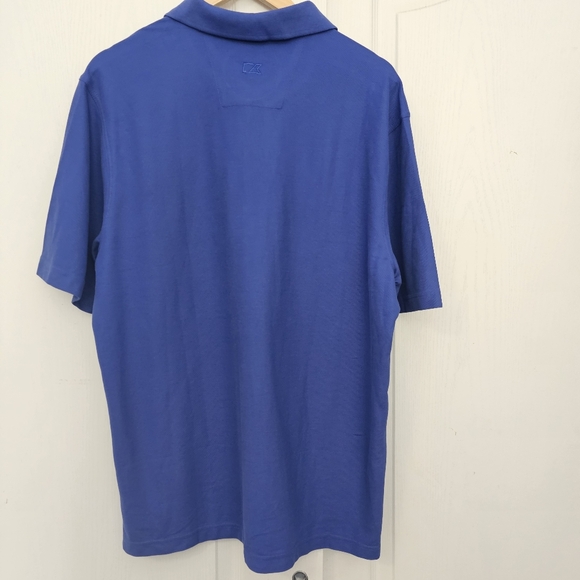 Cutter And Buck Blue  Short Sleeve Break Through Polo Size Men's XL - Picture 5 of 11